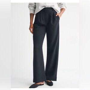 Abercrombie & Fitch Sloane Tailored Wide Leg Trousers Curve Love Navy